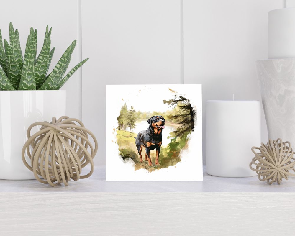 Tegel 15x15 cm Rottweiler