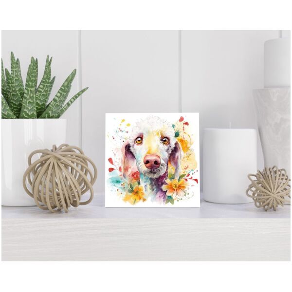 Tegel 15x15 cm Bedlington Terriër