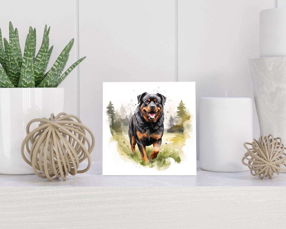 Tegel 15x15 cm Rottweiler