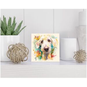 Tegel 15x15 cm Bedlington Terriër