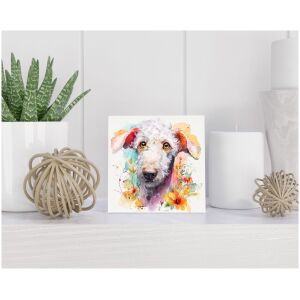 Tegel 15x15 cm Bedlington Terriër