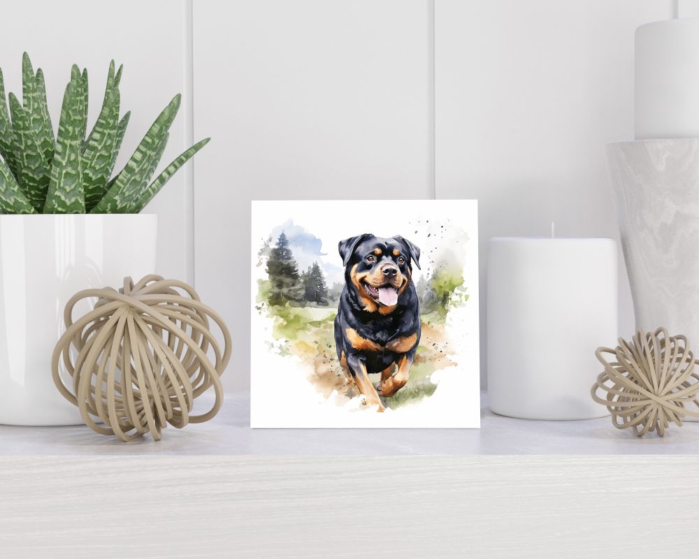 Tegel 15x15 cm Rottweiler