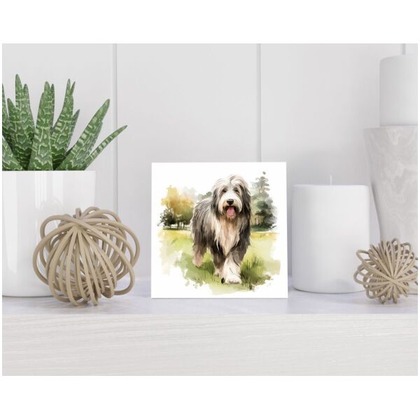 Tegel 15x15 cm Bedlington Terriër