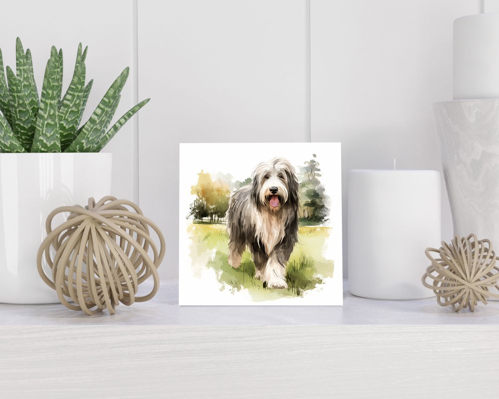 Tegel 15x15 cm Bedlington Terriër