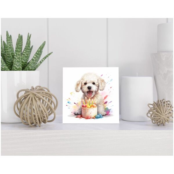 Tegel 15x15 cm Bichon Frisé