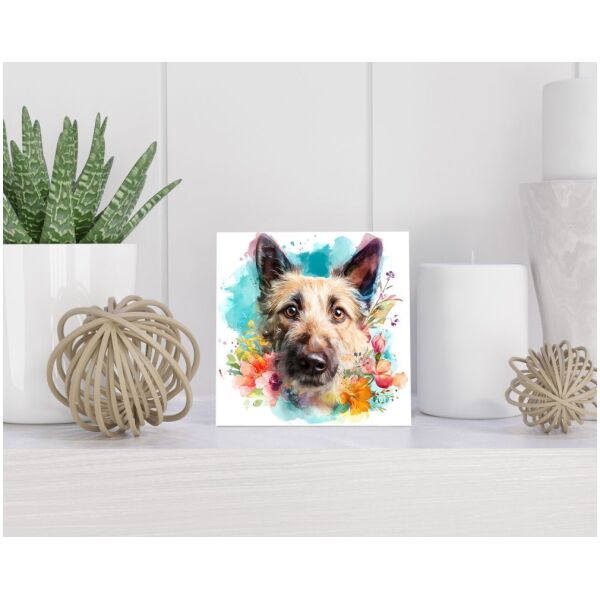 Tegel 15x15 cm Belgische Herder (Laekense)