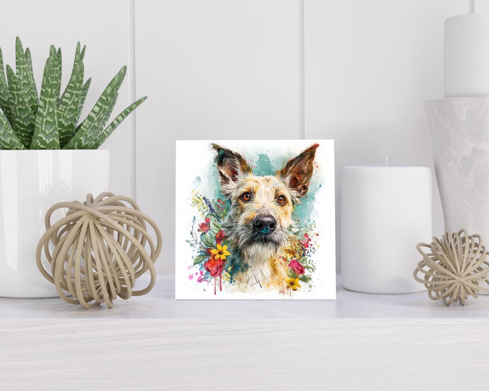Tegel 15X15 Cm Met Belgische Herder (Laekense) Cadeau Decoratie | Tegeltjes Met Tekst | Tegeltjes Met Spreuken | Collega | Oma | Opa | Pensioen | Mama | Papa | Vriend Tegel 15x15 cm Belgische Herder (Laekense)
