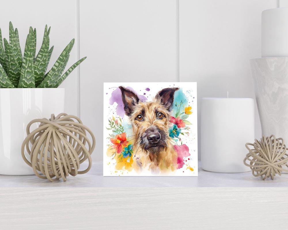 Tegel 15X15 Cm Met Belgische Herder (Laekense) Cadeau Decoratie | Tegeltjes Met Tekst | Tegeltjes Met Spreuken | Collega | Oma | Opa | Pensioen | Mama | Papa | Vriend Tegel 15x15 cm Belgische Herder (Laekense)