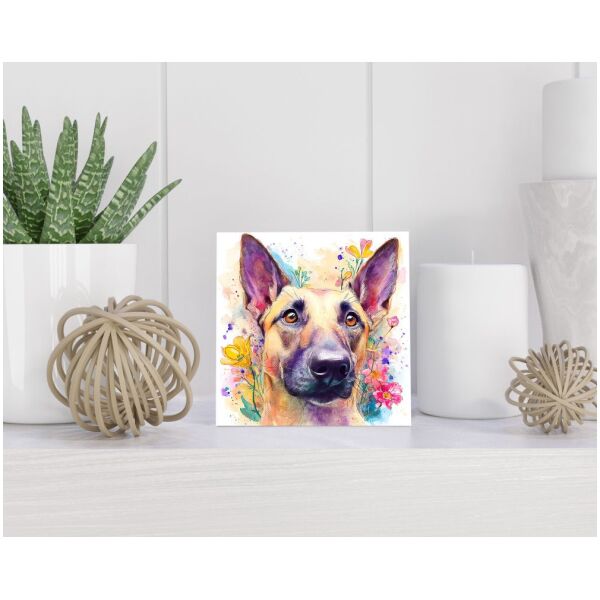 Tegel 15x15 cm Belgische Herder (Mechelse)