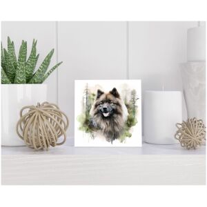 Tegel 15x15 cm Keeshond