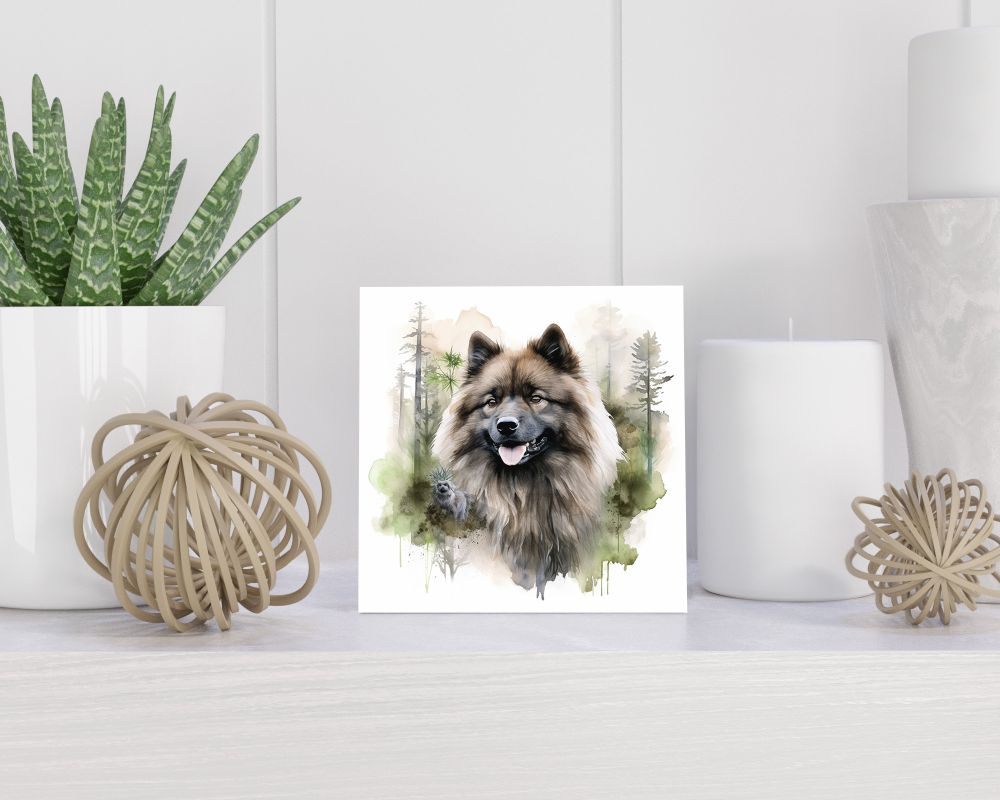 Tegel 15x15 cm Keeshond