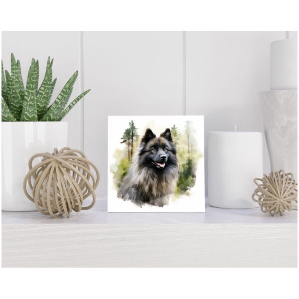 Tegel 15x15 cm Keeshond