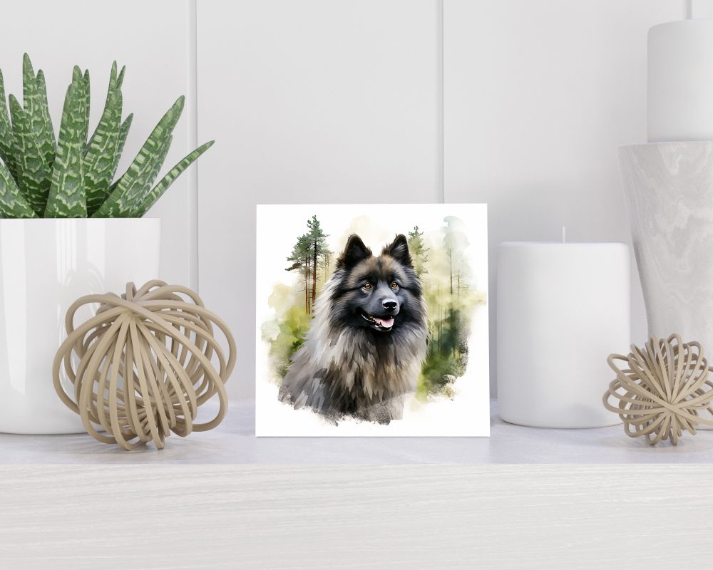 Tegel 15x15 cm Keeshond