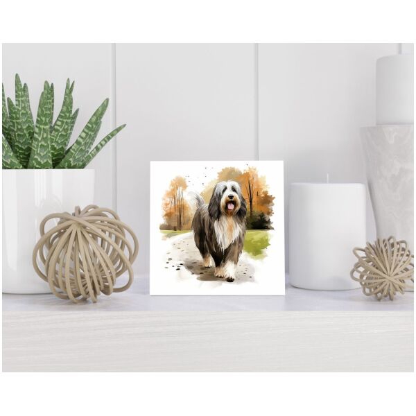 Tegel 15x15 cm Bedlington Terriër