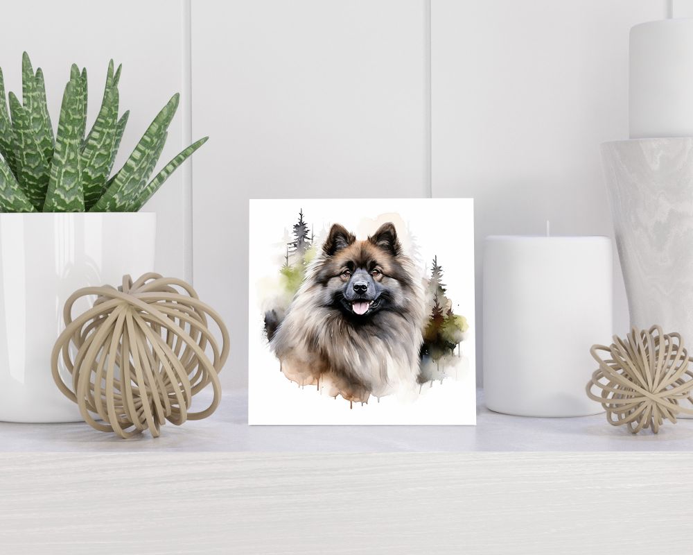 Tegel 15x15 cm Keeshond
