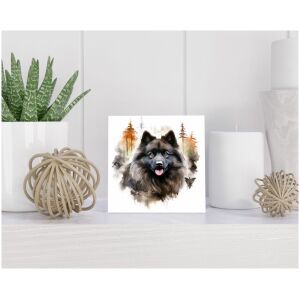 Tegel 15x15 cm Keeshond
