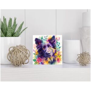 Tegel 15x15 cm Belgische Herder (Groenendaeler)