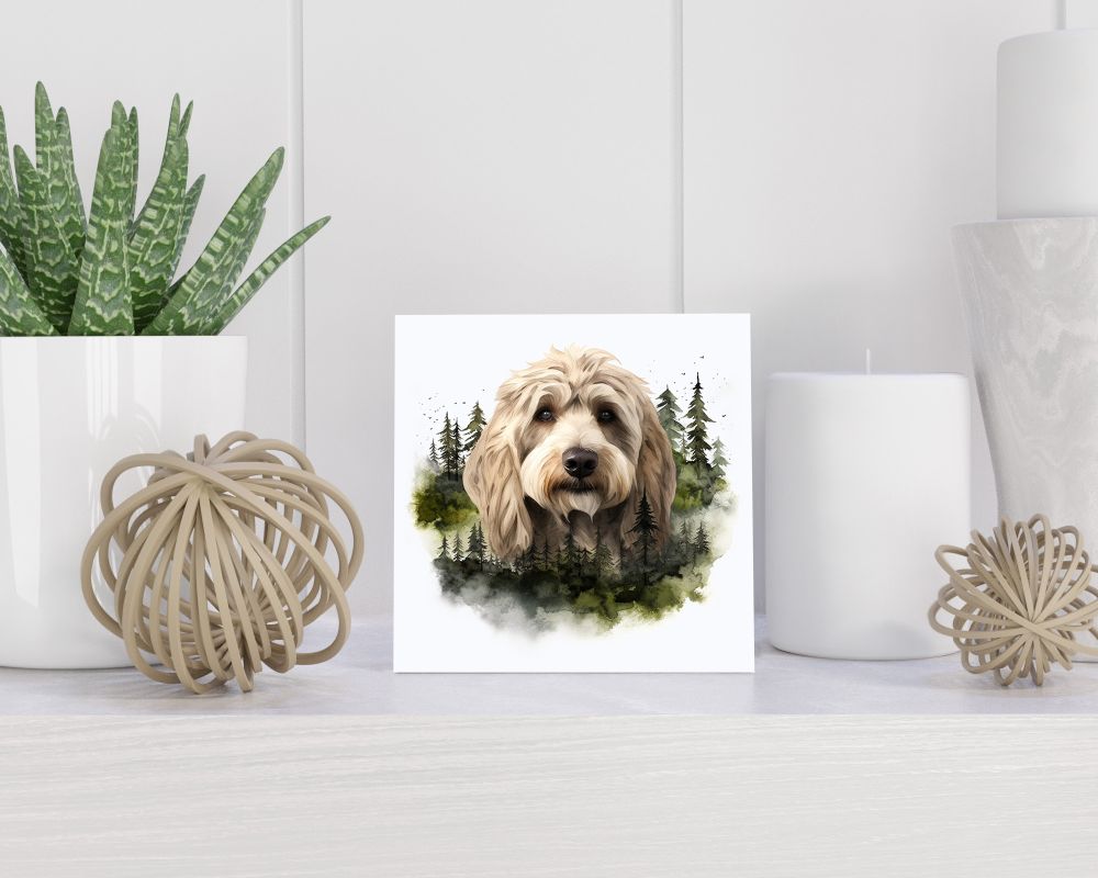 Tegel 15X15 Cm Met Labradoodle Cadeau Decoratie | Tegeltjes Met Tekst | Tegeltjes Met Spreuken | Collega | Oma | Opa | Pensioen | Mama | Papa | Vriend Tegel 15x15 cm Labradoodle
