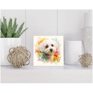 Tegel 15x15 cm Bichon Frisé