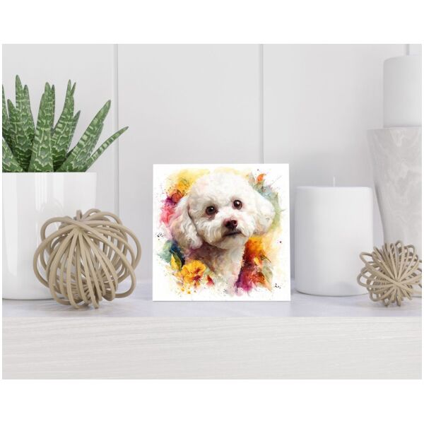 Tegel 15x15 cm Bichon Frisé