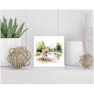 Tegel 15x15 cm Shiba Inu