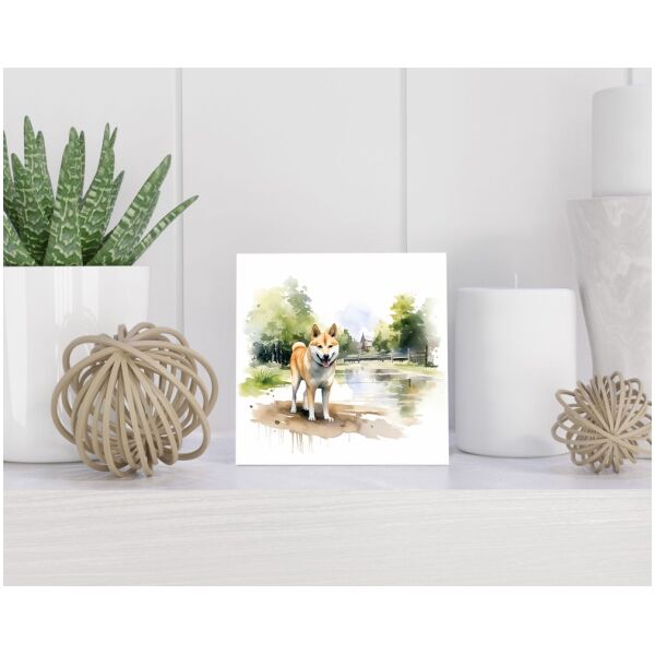 Tegel 15x15 cm Shiba Inu