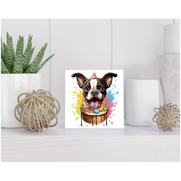 Tegel 15x15 cm Boston Terrier