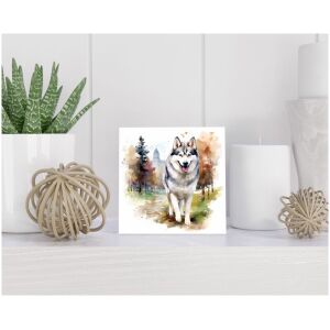 Tegel 15x15 cm Siberian Husky