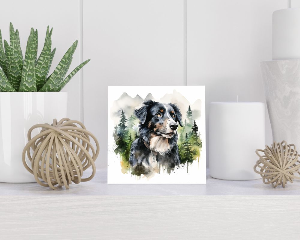 Tegel 15X15 Cm Met Mountain Dog Dog Portret With A Background Of Fo Beede-Afc-A-Cc-Aafaa Cadeau Decoratie | Tegeltjes Met Tekst | Tegeltjes Met Spreuken | Collega | Oma | Opa | Pensioen | Mama | Papa | Vriend Tegel 15x15 cm Mountain Dog dog portret with a background of fo beede-afc-a-cc-aafaa