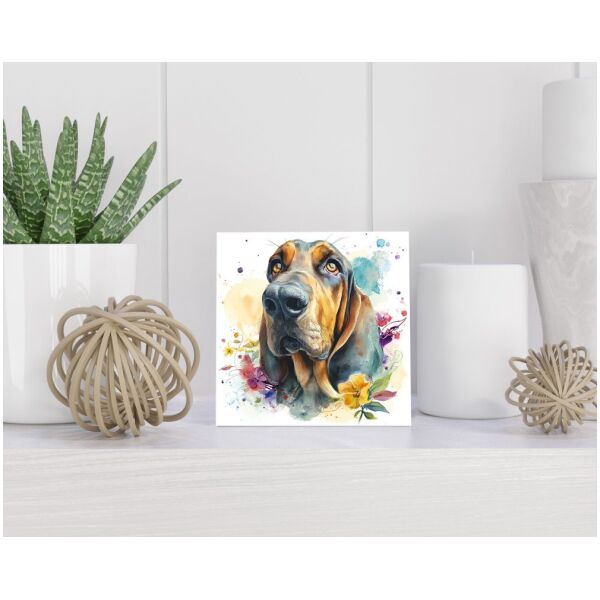 Tegel 15x15 cm Bloedhond