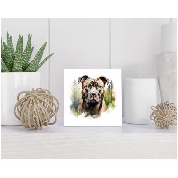 Tegel 15x15 cm American Staffordshire Terriër