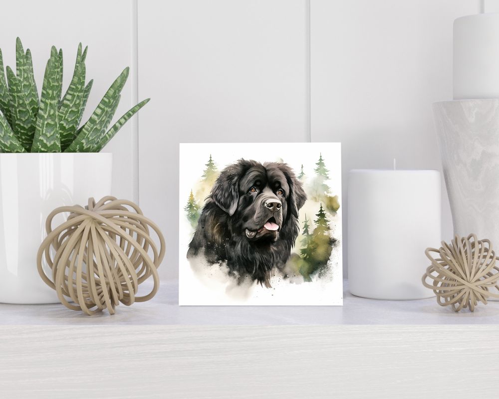 Tegel 15X15 Cm Met Newfoundland Cadeau Decoratie | Tegeltjes Met Tekst | Tegeltjes Met Spreuken | Collega | Oma | Opa | Pensioen | Mama | Papa | Vriend Tegel 15x15 cm Newfoundland