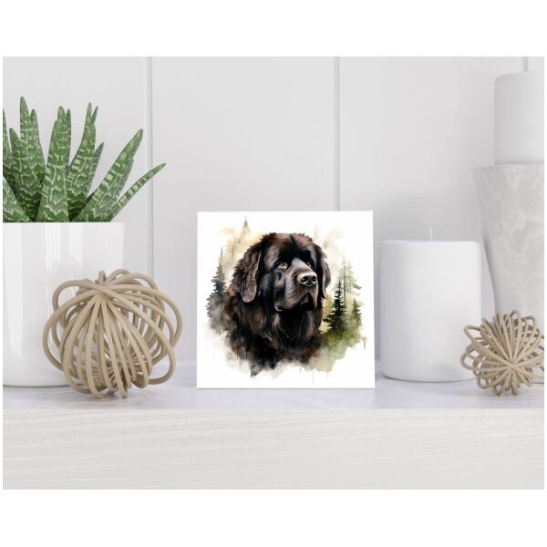 Tegel 15X15 Cm Met Newfoundland Cadeau Decoratie | Tegeltjes Met Tekst | Tegeltjes Met Spreuken | Collega | Oma | Opa | Pensioen | Mama | Papa | Vriend Tegel 15x15 cm Newfoundland