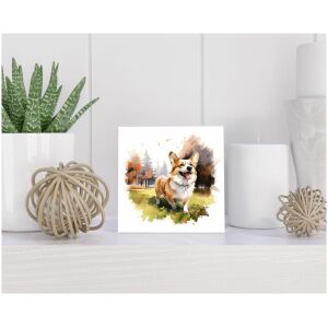 Tegel 15x15 cm Welsh Corgi Pembroke