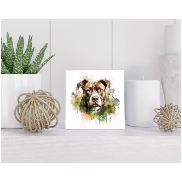 Tegel 15x15 cm American Staffordshire Terriër