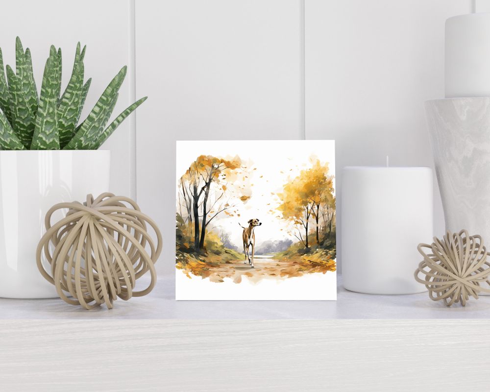Tegel 15X15 Cm Met Whippet Cadeau Decoratie | Tegeltjes Met Tekst | Tegeltjes Met Spreuken | Collega | Oma | Opa | Pensioen | Mama | Papa | Vriend Tegel 15x15 cm Whippet