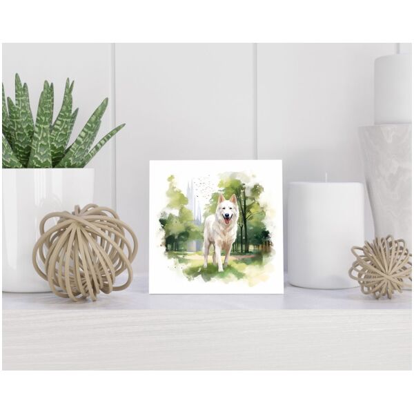 Tegel 15x15 cm White Swiss Shepherd