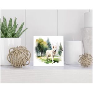 Tegel 15x15 cm White Swiss Shepherd