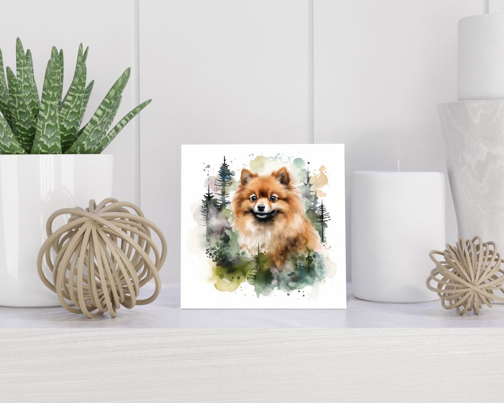 Tegel 15X15 Cm Met Pomeranian Cadeau Decoratie | Tegeltjes Met Tekst | Tegeltjes Met Spreuken | Collega | Oma | Opa | Pensioen | Mama | Papa | Vriend Tegel 15x15 cm Pomeranian