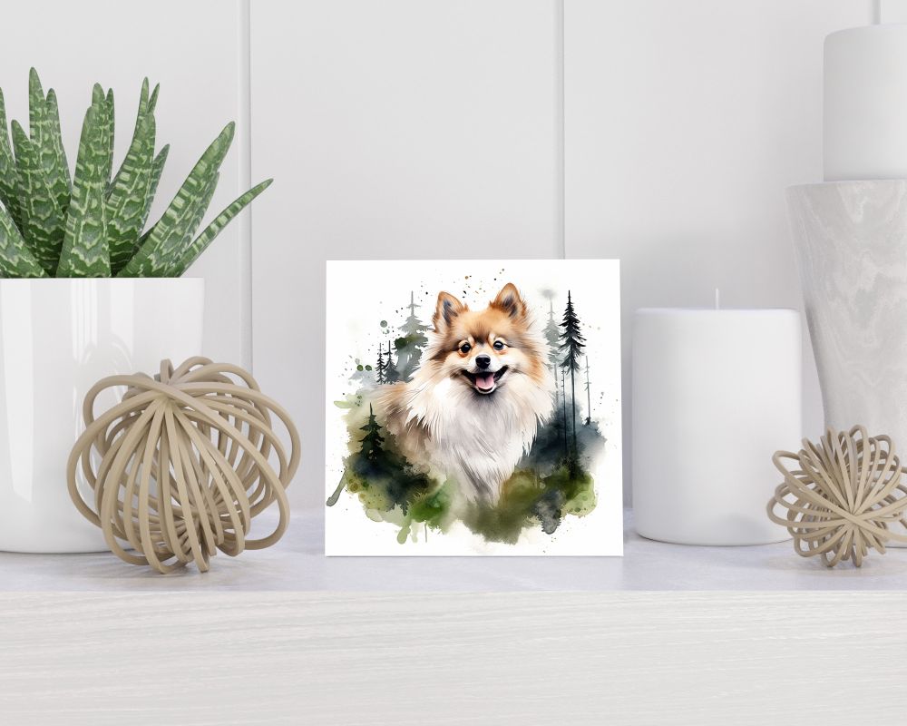 Tegel 15X15 Cm Met Pomeranian Cadeau Decoratie | Tegeltjes Met Tekst | Tegeltjes Met Spreuken | Collega | Oma | Opa | Pensioen | Mama | Papa | Vriend Tegel 15x15 cm Pomeranian