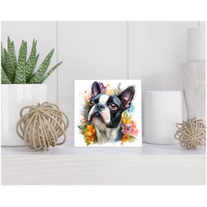 Tegel 15x15 cm Boston Terrier