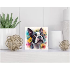 Tegel 15x15 cm Boston Terrier