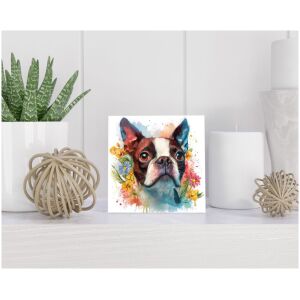 Tegel 15x15 cm Boston Terrier