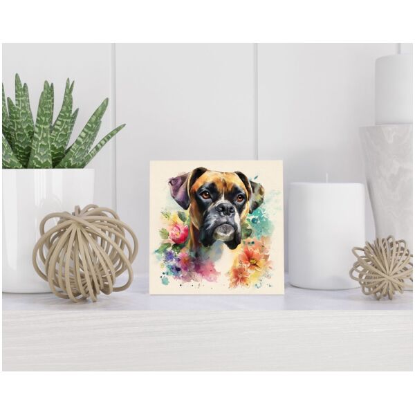 Tegel 15X15 Cm Met Boxer Cadeau Decoratie | Tegeltjes Met Tekst | Tegeltjes Met Spreuken | Collega | Oma | Opa | Pensioen | Mama | Papa | Vriend Tegel 15x15 cm Boxer