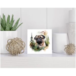 Tegel 15x15 cm Mopshond