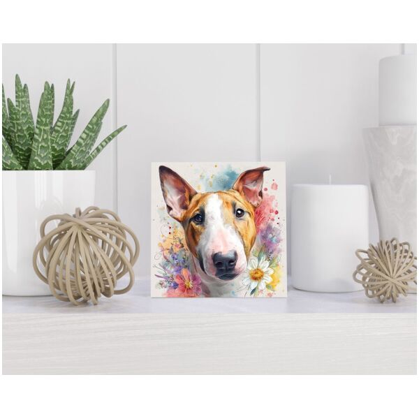 Tegel 15x15 cm Bullterriër