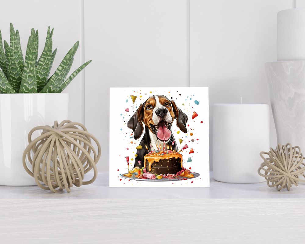 Tegel 15X15 Cm Met Coonhound Cadeau Decoratie | Tegeltjes Met Tekst | Tegeltjes Met Spreuken | Collega | Oma | Opa | Pensioen | Mama | Papa | Vriend Tegel 15x15 cm Coonhound