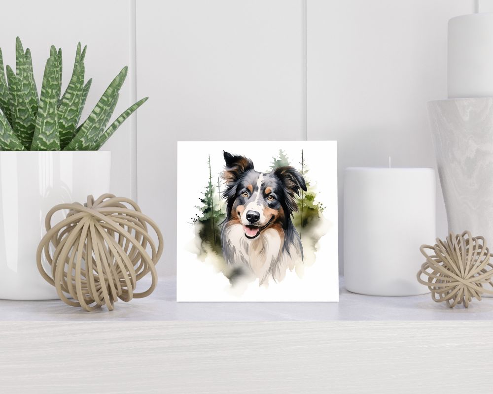 Tegel 15X15 Cm Met Australische Stumpy Tail Cattle Dog Cadeau Decoratie | Tegeltjes Met Tekst | Tegeltjes Met Spreuken | Collega | Oma | Opa | Pensioen | Mama | Papa | Vriend Tegel 15x15 cm Australische Stumpy Tail Cattle Dog