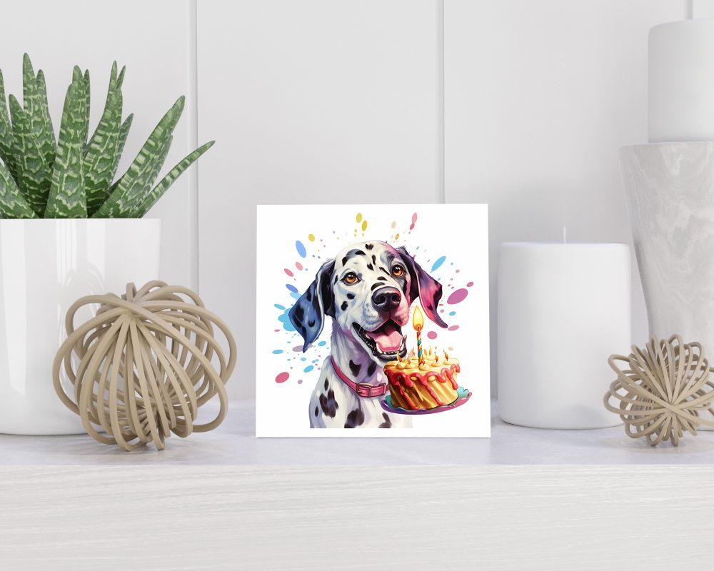 Tegel 15X15 Cm Met Dalmatiër Cadeau Decoratie | Tegeltjes Met Tekst | Tegeltjes Met Spreuken | Collega | Oma | Opa | Pensioen | Mama | Papa | Vriend Tegel 15x15 cm Dalmatiër
