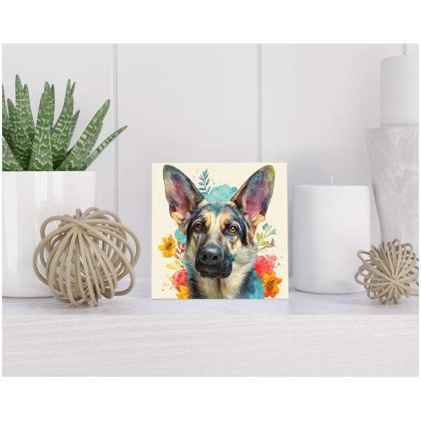 Tegel 15x15 cm Duitse Herder